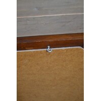 thumb-Achthoekige eiken spiegel met lijst-5