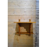 thumb-Eiken Art Deco wandrekje met legplank-6
