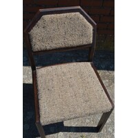 thumb-Set van 4 retro eiken stoelen wengé-2