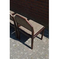 thumb-Set van 4 retro eiken stoelen wengé-5
