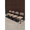 4 retro stoelen eiken in wenge kleur