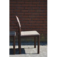 thumb-Set van 4 retro eiken stoelen wengé-9