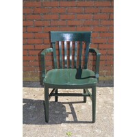 thumb-Vintage mahoniehouten bankiersstoel H. Krug-2