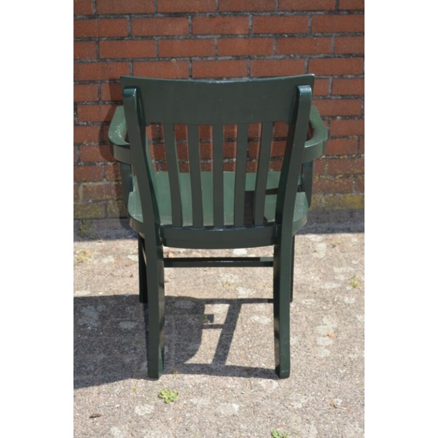 Vintage mahoniehouten bankiersstoel H. Krug-3