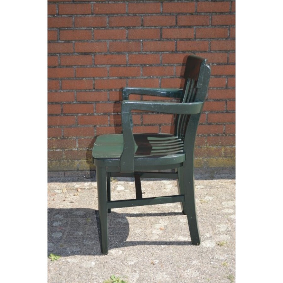 Vintage mahoniehouten bankiersstoel H. Krug-4