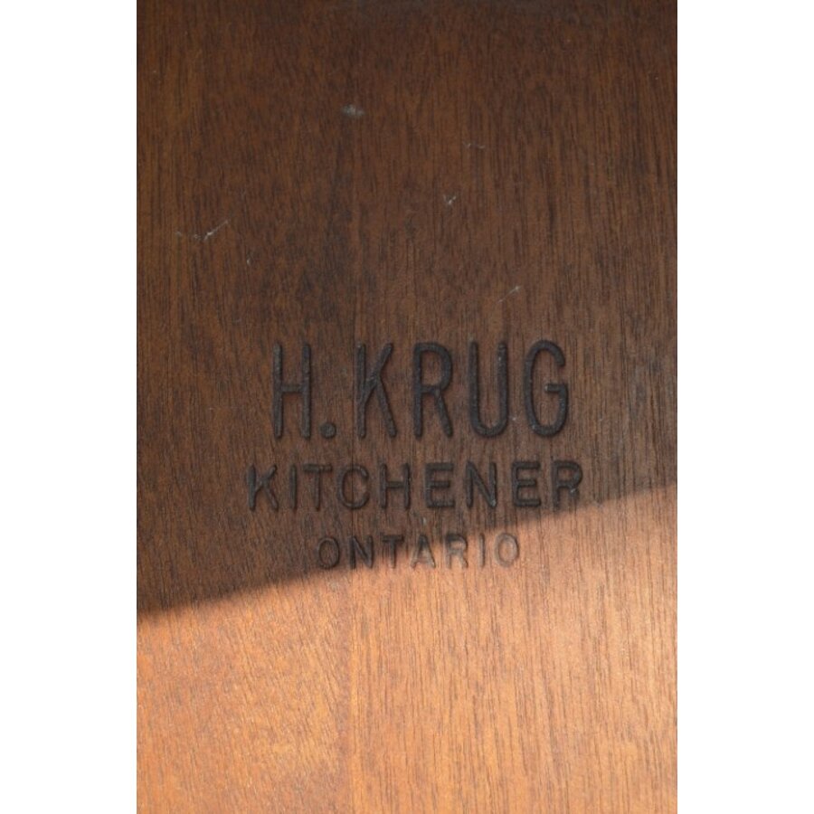 Vintage mahoniehouten bankiersstoel H. Krug-5