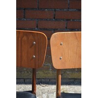 thumb-Set van 2 vintage teak eetkamerstoelen jaren 60-7