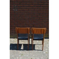 thumb-Set van 2 vintage teak eetkamerstoelen jaren 60-3
