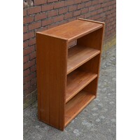 thumb-Compacte vintage grenen boekenkast met twee vaste planken-3