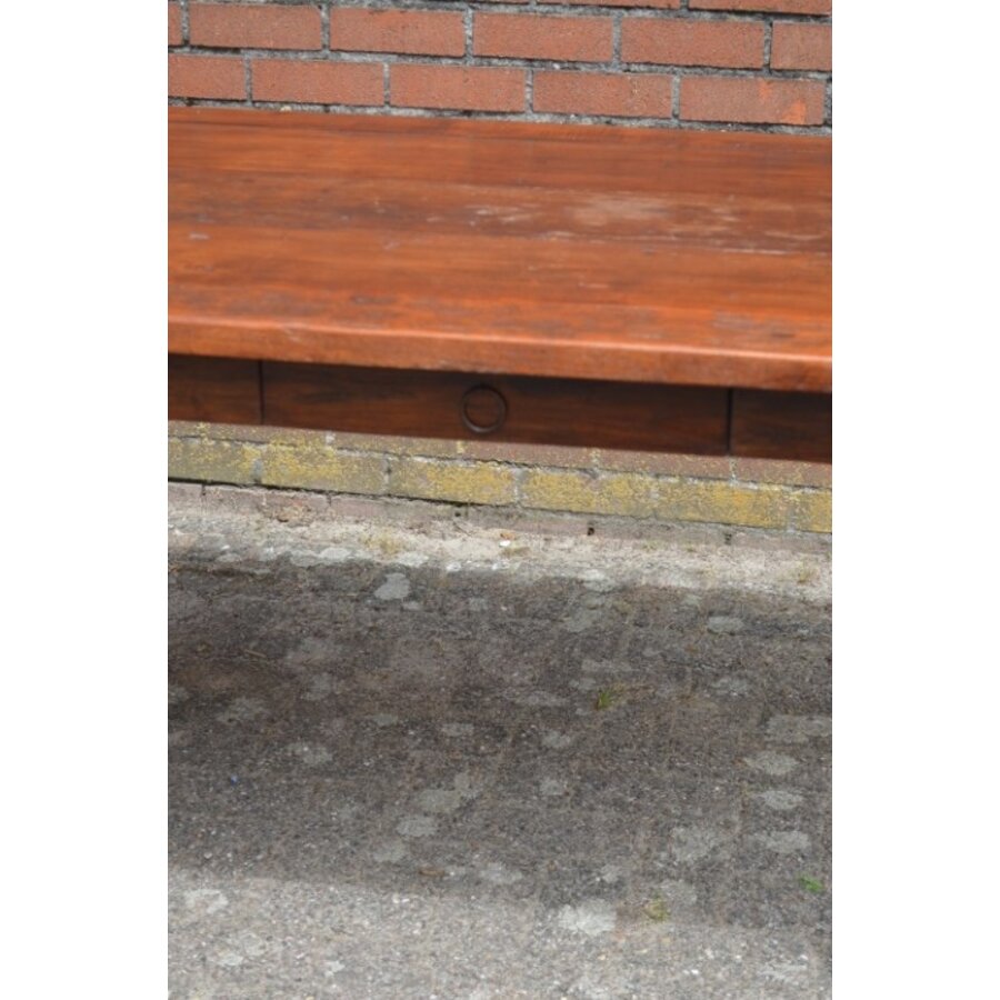 Lange eettafel massief teak 8 personen-4
