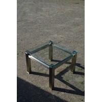 thumb-RVS salontafel met glazen blad-1