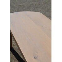 thumb-Massief eiken eettafel whitewash met afgeronde hoeken-6