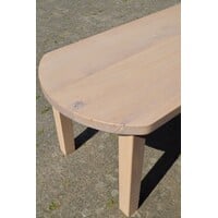 thumb-Massief eiken eettafel whitewash met afgeronde hoeken-7
