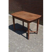 thumb-Antieke Art Deco eiken eettafel uit de jaren 20-1