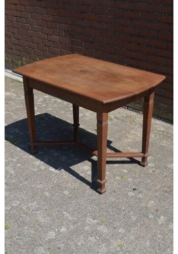 Antieke Hollandse eiken eettafel 