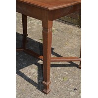 thumb-Antieke Art Deco eiken eettafel uit de jaren 20-2