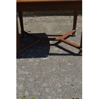 thumb-Antieke Art Deco eiken eettafel uit de jaren 20-4