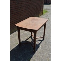 thumb-Antieke Art Deco eiken eettafel uit de jaren 20-5