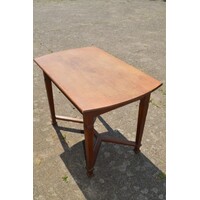 thumb-Antieke Art Deco eiken eettafel uit de jaren 20-6