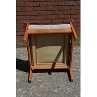 thumb-Vintage IKEA Arboga fauteuil van grenen met originele stof-8