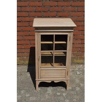 thumb-Klein eiken kastje met glazen ruitjes in Jugendstil stijl-2