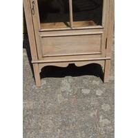 thumb-Klein eiken kastje met glazen ruitjes in Jugendstil stijl-4
