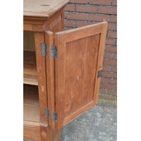 thumb-Asymmetrisch teakhouten dressoir met laden en deuren-6