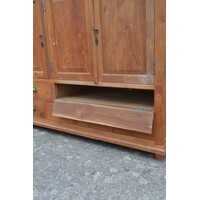 thumb-Asymmetrisch teakhouten dressoir met laden en deuren-7