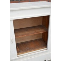 thumb-Antiek geschilderd grenen dressoir met schuifdeuren-8