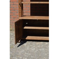 thumb-Vintage massief eiken kaaskast met laden en deuren-7