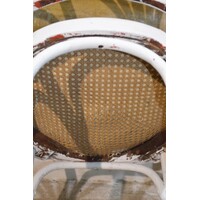 thumb-Echte Thonet armstoel met korte korenschoof rugleuning-6