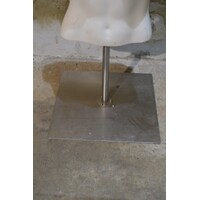 thumb-Witte kunststof damesbuste op RVS poot-2
