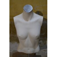 thumb-Witte kunststof damesbuste op RVS poot-3