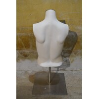 thumb-Witte kunststof damesbuste op RVS poot-8