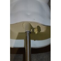 thumb-Witte kunststof damesbuste op RVS poot-9