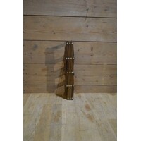thumb-Vintage houten flessenrek in schaarmodel voor 10 flessen-5