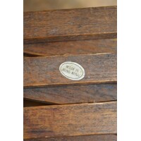 thumb-Vintage houten flessenrek in schaarmodel voor 10 flessen-7