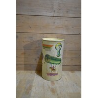 thumb-Groot rond vintage blik met luchtballonnen en zeppelins-2