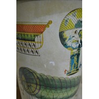 thumb-Groot rond vintage blik met luchtballonnen en zeppelins-3