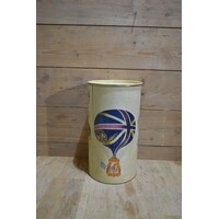 thumb-Groot rond vintage blik met luchtballonnen en zeppelins-4