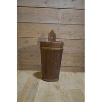 thumb-Ovale vintage houten paraplubak uit Beieren jaren 50-1