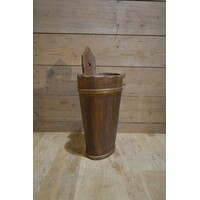 thumb-Ovale vintage houten paraplubak uit Beieren jaren 50-3