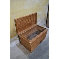 thumb-Grote rieten hutkoffer opbergmand met deksel-1