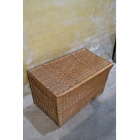 thumb-Grote rieten hutkoffer opbergmand met deksel-6