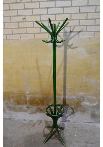Groene retro beuken kapstok 