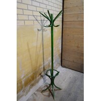 thumb-Vintage beukenhouten kapstok met 12 haken en parapluring-2