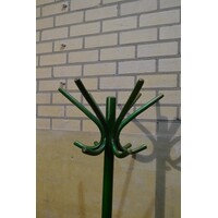thumb-Vintage beukenhouten kapstok met 12 haken en parapluring-5