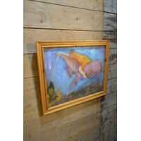 thumb-Olieverfschilderij vrouw te paard - Baukje Veltman 1997-5