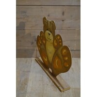 thumb-Vrolijke vintage beer van hout-3