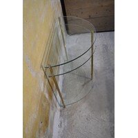thumb-Glazen sidetable halfrond met goudkleurige poten-5